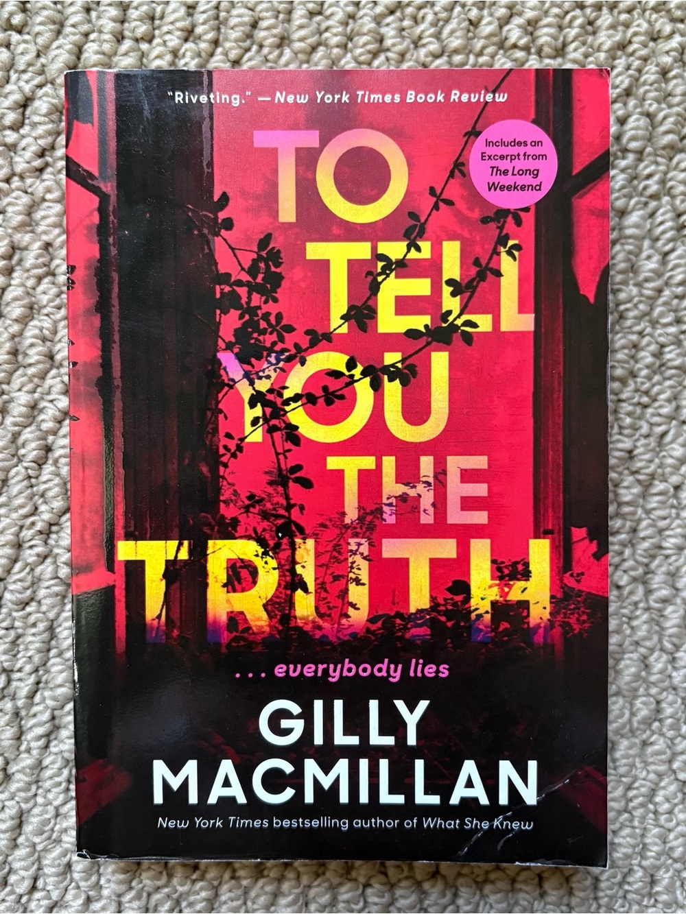To Tell You the Truth by Gilly MacMillan